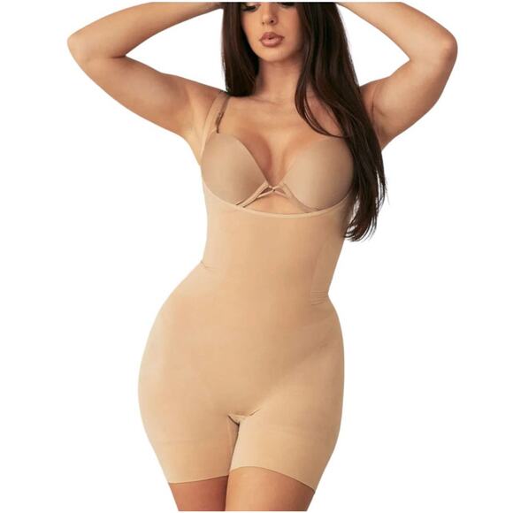 NWT! Pinsy Open Bust Butter Sculpt Seamless Shapesuit - Size XL - Picture 3 of 11